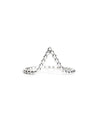 Peak | Sterling Silver Beaded V Ring