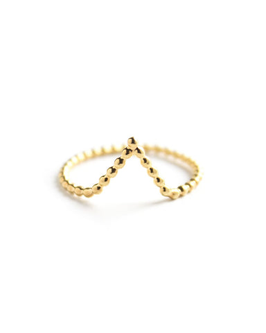 Dainty | Gold Vermeil Opal Ring