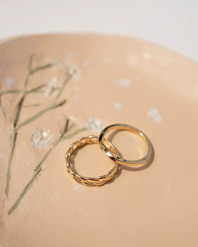 Helix | Gold Vermeil Twisted Square Ring