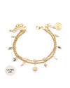 Truand | Gold Chain And Crystal Bracelet