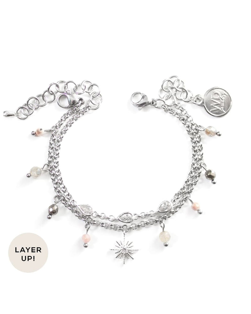 Stardust | Silver Charm Bracelet Set