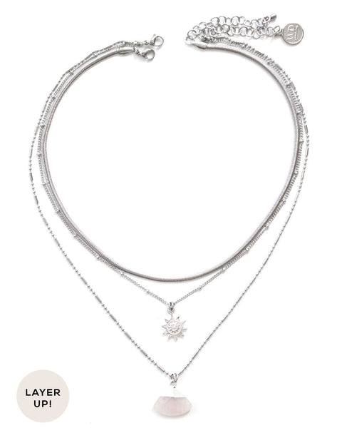 Necklace hot sale set silver