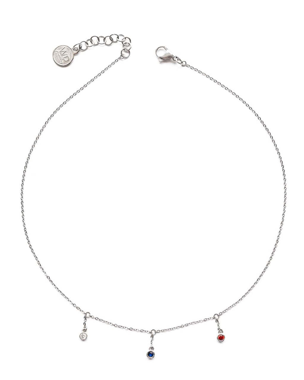 Tripoli | Silver Crystal Necklace