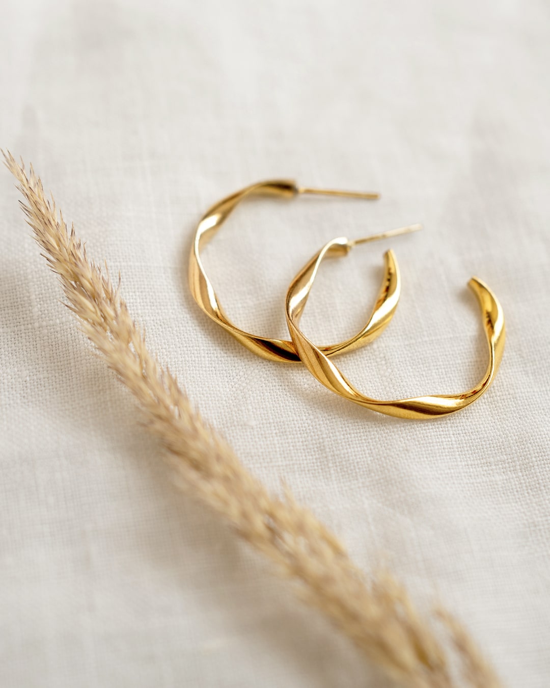 Twist Gold Earrings