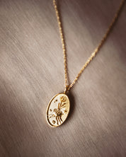 Virgo Gold Zodiac Necklace