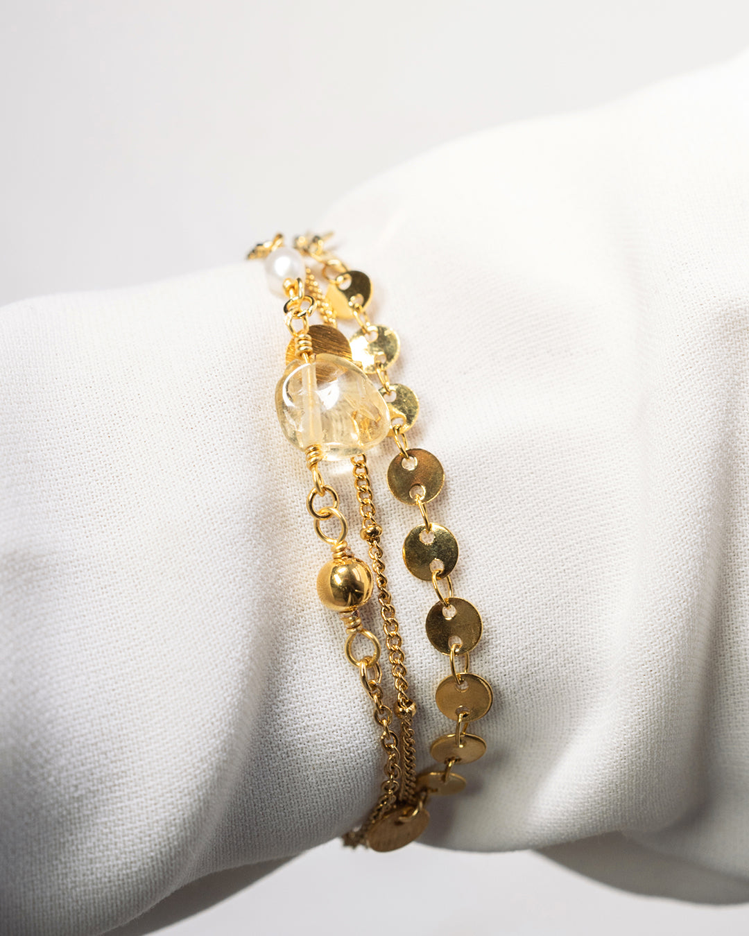 Satin Gold Bracelet