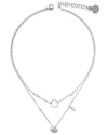 Clam | Silver Short Layered Shell Necklace