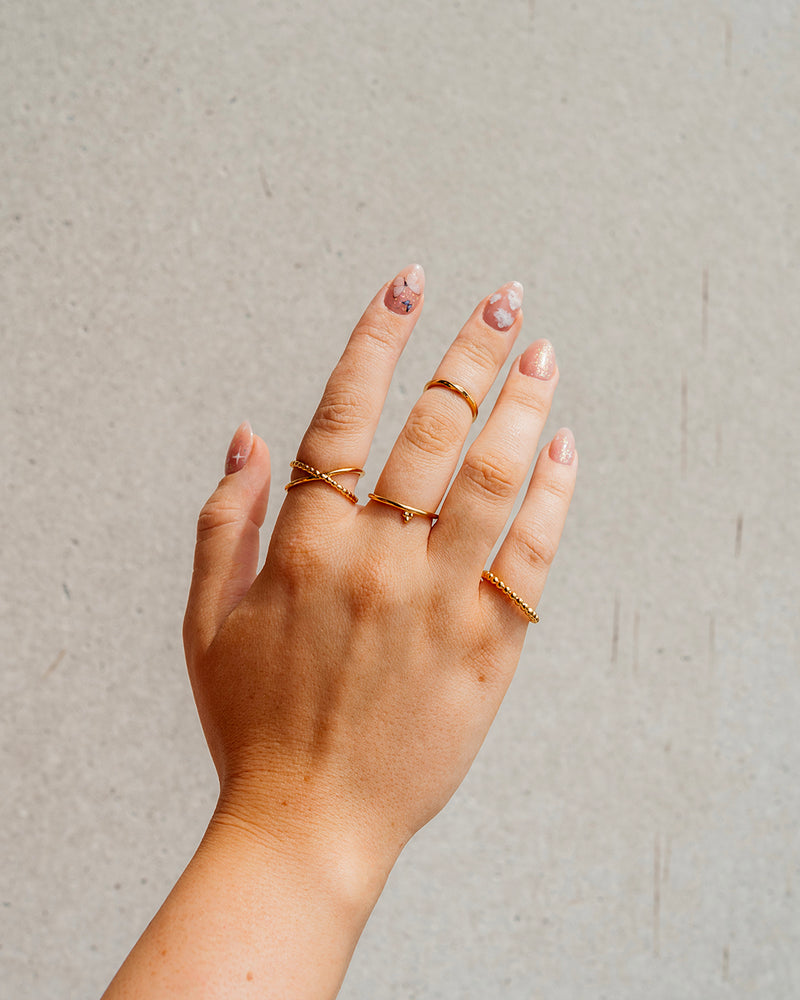 Perlock | Gold Vermeil XL Beaded Ring