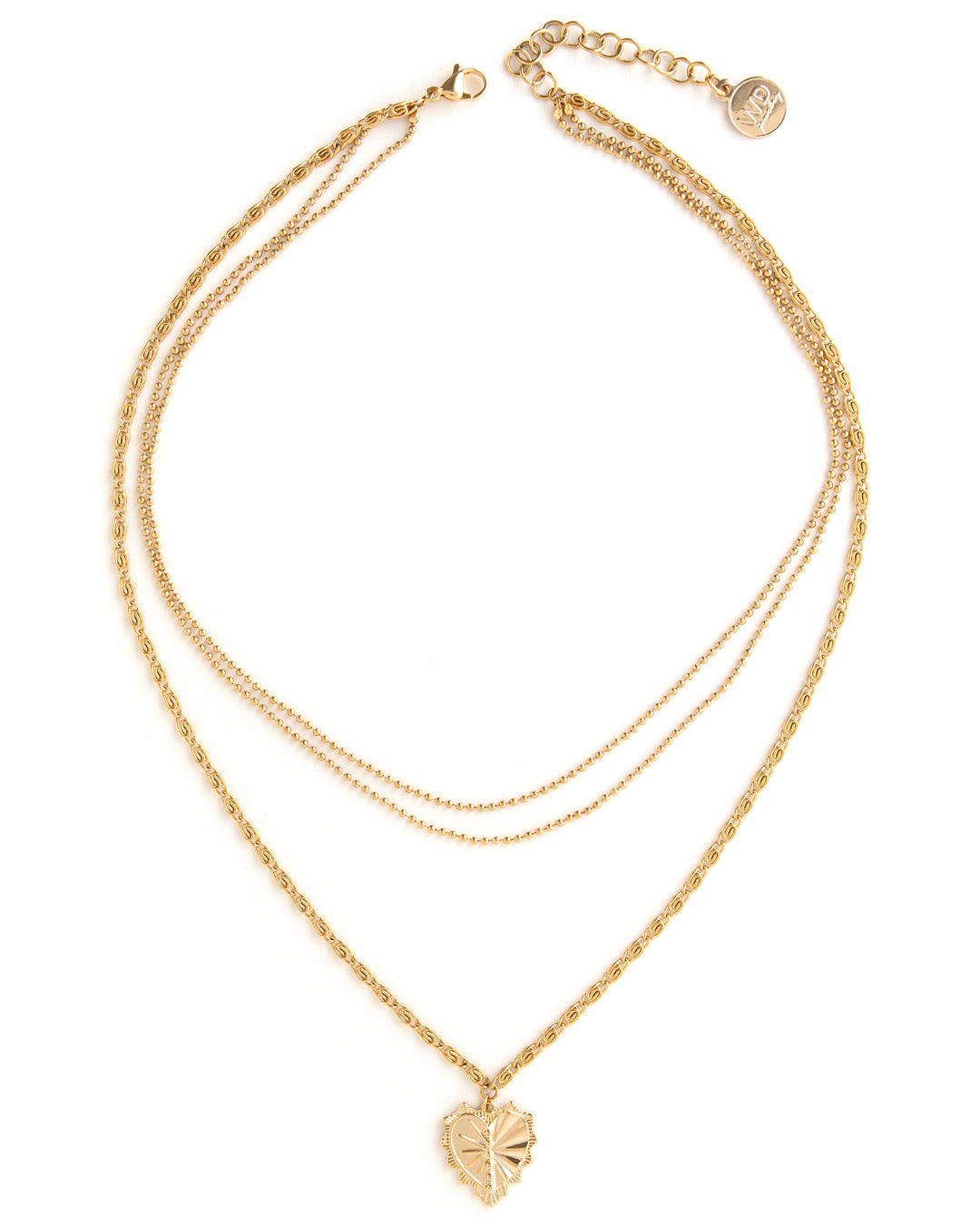 Hart | Gold Layered Heart Pendant Necklace | wellDunn jewelry