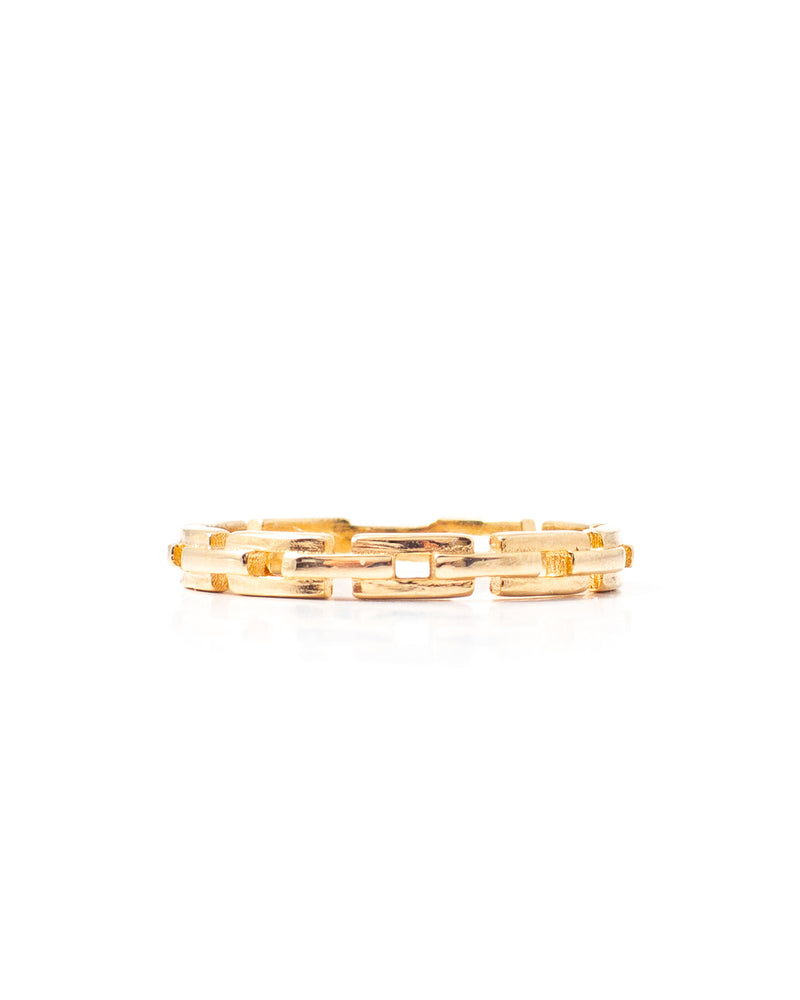 Link | Gold Vermeil Fixed Chain Ring