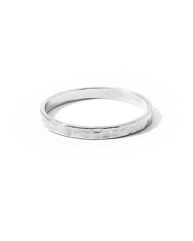 Babka | Sterling Silver Curved Twisted Ring