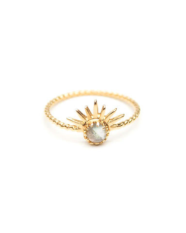 Pera | Gold Vermeil Moonstone Ring