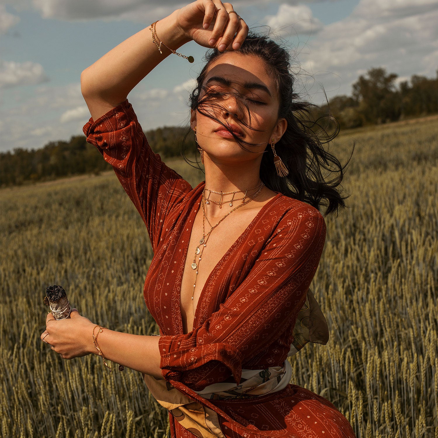 Necklaces - Luvia - Gold • wellDunn jewelry — Handmade in Montreal
