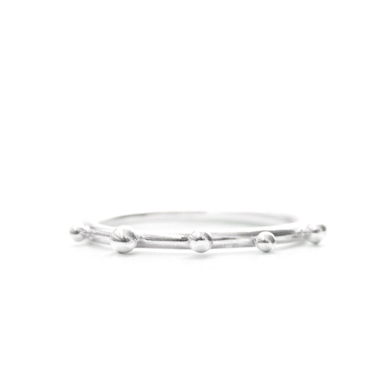 Constance | Sterling Silver Dotted Ring