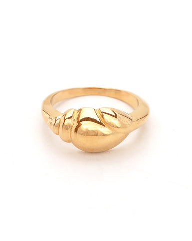 Peak | Gold Vermeil Beaded V Ring