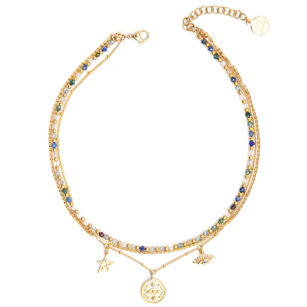 Necklaces - Hamseye - Gold • wellDunn jewelry — Handmade in Montreal