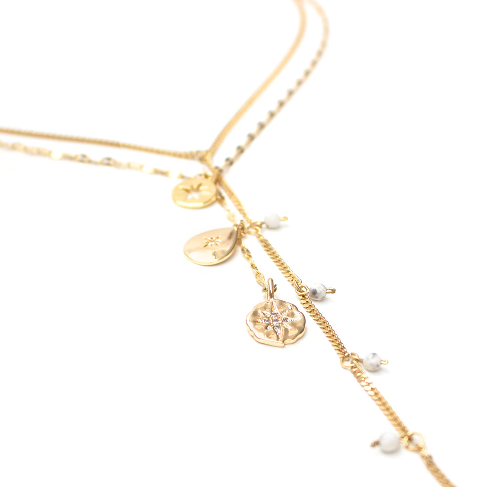 Necklaces - Luvia - Gold • wellDunn jewelry — Handmade in Montreal