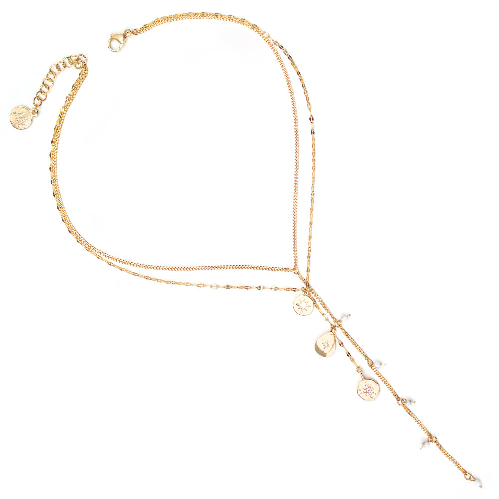 Necklaces - Luvia - Gold • wellDunn jewelry — Handmade in Montreal