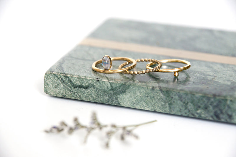 Rings - Boulay - Gold • wellDunn jewelry — Handmade in Montreal