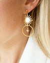 Nebula | Gold Starburst Earrings