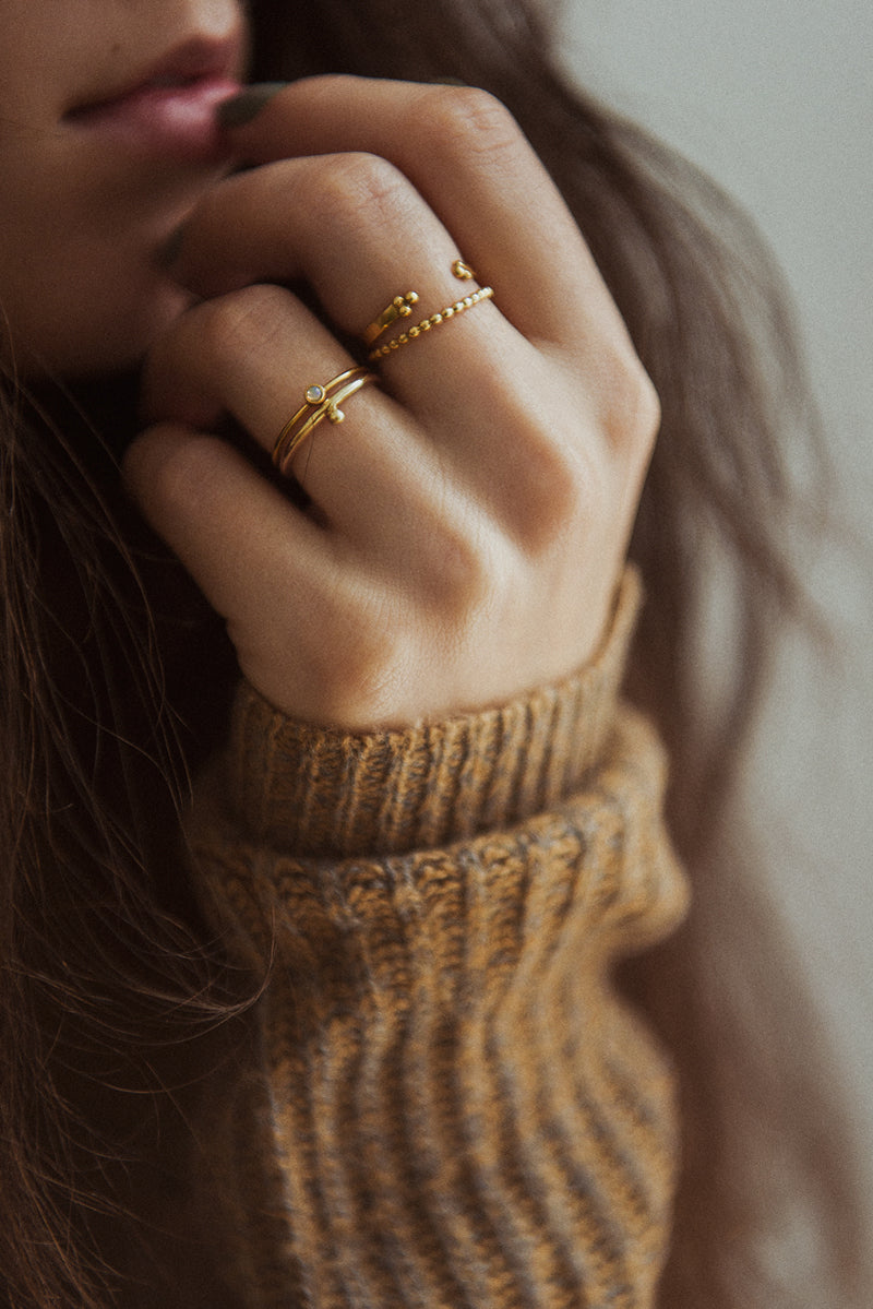 Rings - Boulay - Gold • wellDunn jewelry — Handmade in Montreal