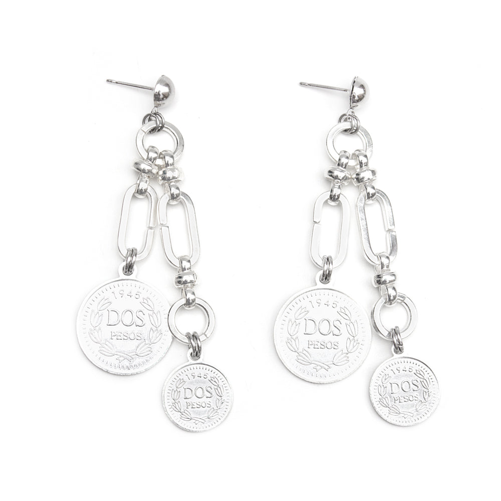 Earrings - Sarco - Silver • wellDunn jewelry — Handmade in Montreal