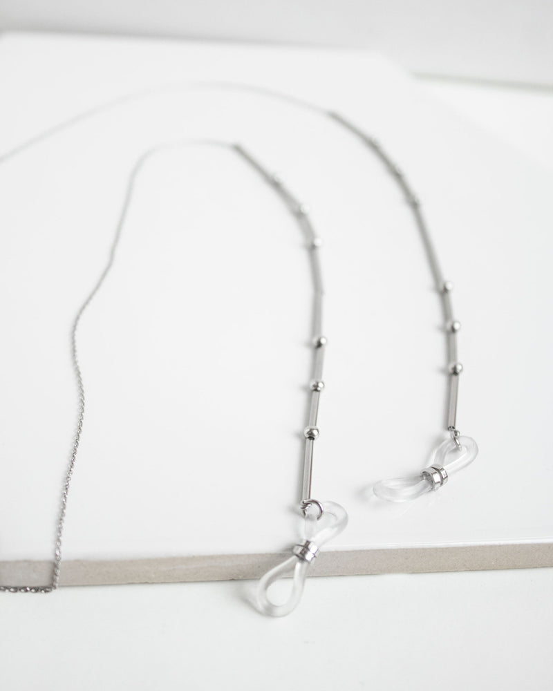 Wisdom | Silver Dainty Glasses Chain